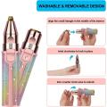 2 In 1 Flawless Eyebrow Hair Remover Stylish & Fashionable Rechargeable Facial Hair Trimmer For Women Painless, Portable & Precise Epilator For Women. 