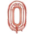 Rose Gold Color Digit Foil Balloons All Numbers Customized For Birthday Party Etc. 16 Inches  0 To 9, Pipe To Inflate. 