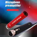 Replace for DM1 Dynamic Wired Microphone Amplifier 28Db Gainer Microphone Preamplifier for Livestream SM7B Mic,Black Easy Install Easy to Use. 