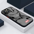 Marvel Iron Man color phone case for iPhone 11 pro Max 12 mini 13 se 7 8 6 s Xs X XR 14 15 plus 14Promax 6 shockproof soft cover. 