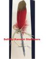Pigeon Feather PEN Wedding Nikkah Feather Leaf Signature Gift Pen Multicolour. 
