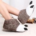 Neutral Cute Bear Caw Shoes Plush  Slippers Paws  Sweetheart Shoes. 