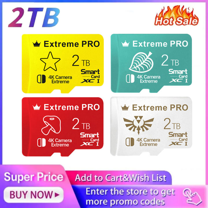 Micro TF SD Card 2TB Smart A2 Class10 Flash High Speed SD Memory Card 1TB 128GB 256GB 512G Cartao De Memoria For Nintendo Switch