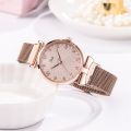 Fopul mall WaterProof luxury ladies magnetic Rose Gold watch Elegant Female Bracelet Watches For Girls Luxury Stylish Watch. 