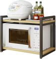 Wooden 4 Shelf Kitchen Storage Shelf, Wooden Microwave Oven Stand, Kitchen Storage Rack, Wooden Organizer Rack For Kitchen. 