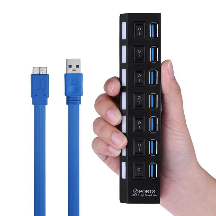 Micro%20Usb%20Hub%202.0/3.0%20Multi%20Usb%20Port%207%20Ports%20Hub%20Usb%20High%20Speed%20Hab%20With%20On/off%20Switch%20Usb%20Splitter%20For%20Pc%20Computer%20Accessories%20-%20Image%205