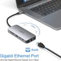 ZMUIPNG (ZM0501) 9 IN 1 USB C Hub Multiport Adapter, USB C Dock with Ethernet HDMI,  USBC Hub to 4K HDMI,Ethernet,100W PD,USB-C,3 USB Ports,SD/TF, USB Type C Dongle Docking Station for MácBook Pro M1 MácBook Air Surface,Dėll,HP and More. 