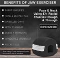 Jawline Shaper Chew Exerciser Ball for Face Toning Reduce Double Chin For Men & Women. 