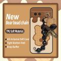 Bear bracelet Skin-friendly feel Phone Case For Google Pixel 8A silicone Dirt-resistant Waterproof Cartoon soft case. 