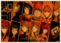 Steins;gate Okabe Rintarou Makise Kurisu Shiina Mayuri Wall Sticker Kraft Poster Japanese Anime. 