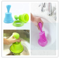 Bathroom Kitchen Unblock Toilet Waste Sink Dirt Clog Remover Drainer Small Pump - Orange. 