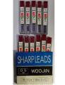 Woodjin Mechanical Pencil Leads 0.5mm HB 12 tubes x 12 leads in a tube = Total 144 leads. 