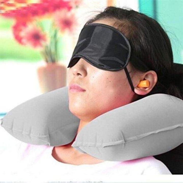 Wholesale3in1 Travel Office Set Sleeping Eye Mask Patch+Inflatable