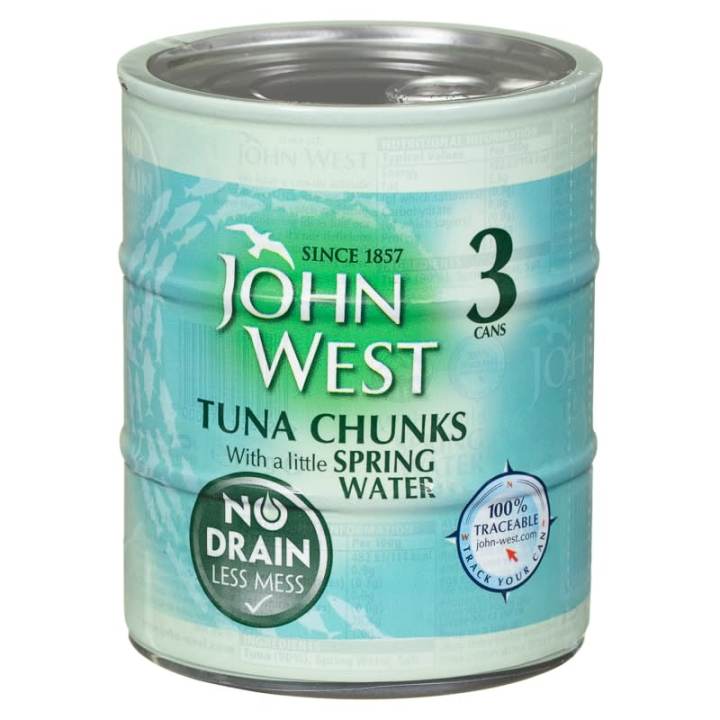 John West Tuna Chunks Spring Water 145g - Pack of 3