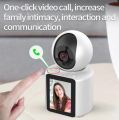 Video Calling Smart WiFi Camera with Screen | Two-Way Video Calling | Full HD Resolution | Wide Angle View | Human Detection | App Control | One-Button Call | PTZ Control. 