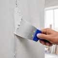 4 Pcs Putty Scraper Set | Wall Putty Knife Filling Set | Mild Steel Blade with Blue Handle | Plaster Paint & Repair Tool. 