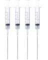 4Pcs PP Ink Filling Syringe Blunt Tip 10ml Ink Suction Ink Refilling Tool for Ink Filling and Drawing of Ink Cartridges. 