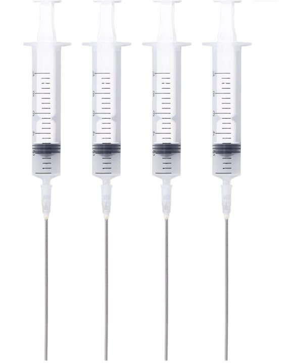 4Pcs PP Ink Filling Syringe Blunt Tip 10ml Ink Suction Ink Refilling Tool for Ink Filling and Drawing of Ink Cartridges