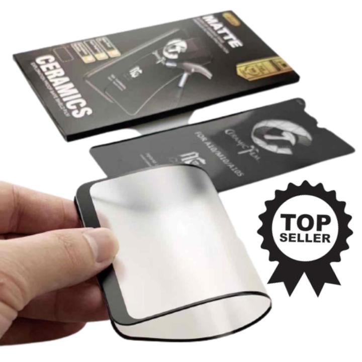 Samsung A10s Ceramic matte unbreakable antishock hybrid film 9D/11D/21D tempered sheet glass
