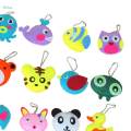 12 Pieces Cartoon Animals Kids Sewing Kit Educational Toys for Halloween. 