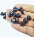 Pack of 10pcs HQ 12mm x 7.5mm OR 0.5 inch 5/16 Black Metal Bolts with Nuts Hexagonal Screw Nut Bolt SJ Online Mart. 