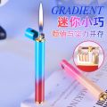 Xiaohongshu Douyin Online Influencer Same Ultra-Fine Grinding Wheel Lighter Mini Smoke Type Compact Cigarette Lighter Gift for Boyfriend. 