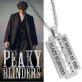 Razor Blade Necklace Movie Jewelry Peaky Blinders blade Pendants&Necklaces  Stainless Steel Necklace for Women Men Gift. 