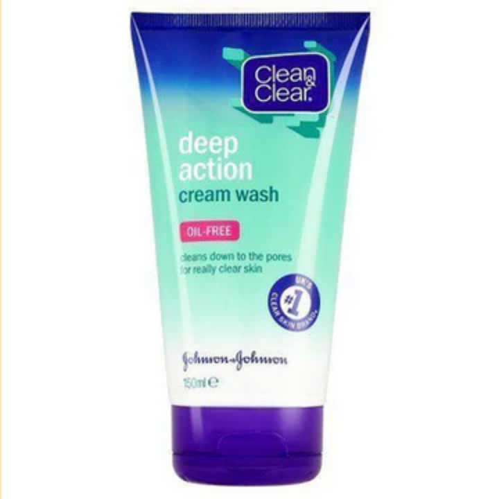 Clean & Clear Deep Action Cream Face Wash 150Ml