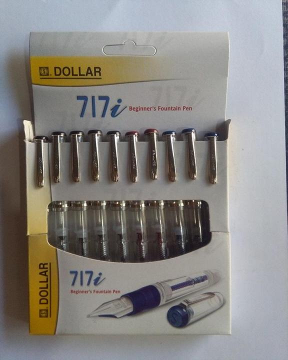 Pack of 10 DOLLAR 717i Transparent Fountain Pen