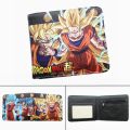 【beauty code】Anime Dragon Ball Z Super Saiyan Goku PU Short Po Card Holder Girls zip Coin leather Purse Gift Ladies wallet. 