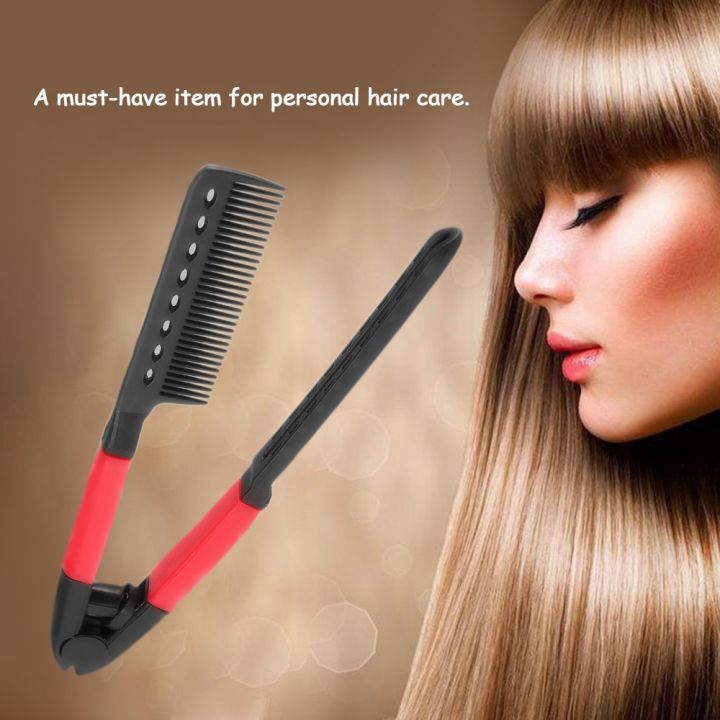 Hair%20Comb%20Straightener%20Styler%20Curler%20Dryer%20All%20in%20One%20-%20Non%20Electrical%20V%20Shaped%20Hair%20Straightener%20Curler%20Women%20Straightening%20Styling%20Tools%20Accessories%20DIY%20At%20Home%20Heat%20Resistance%20-%20Image%204