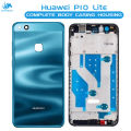 Huawei P10 Lite Housing Middle Frame With Side Button and Camera Lens Complete Body Casing Replacement For P10 Lite - Blue. 