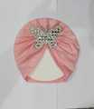 New Baby Turban Cap For Baby Girls And Boys Butterfly Broch CAp. 