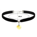 Velvet Choker Necklace Fine Workmanship Heart Pendant Choker Necklace Adjustable Black Collar Necklaces. 
