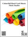 Colourfull Hard Card Sheets Chart Paper 200gm 20''x26'' (Pack of 15 Sheets). 