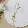 Creative Tulip Flower Leaves Mobile Phone Straps Bag Camera Charms Cute Keychain. 