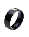 Black Titanium Stainless Steel Ring for Men. 