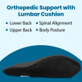 FixOrtho Back Form Chair Cushion - Lower Back Lumbar Support. Economical & Ergonomic back support designed to help your posture. 