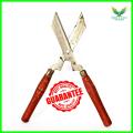 Hand Made Heavy Duty Gardening Shears with Anti-Slip Wooden Handles and Sharp Strong Kamani Razor-Sharp Blades - Advanced Geared Mechanism - Prune Your Garden in Comfort with Hedge Shears - 13.5" blade 23" full Body Size- Garden Plant Cutter. 