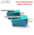(Pack of 4/8) - Limit Switch Push button Switch Toggle - 16A 125-250V limit button - Lever arm small Limit switch Gaming Button. 