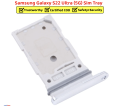 Samsung Galaxy S22 Ultra 5G SIM Tray Sim Jacket Sim Slot - Silver | Top-Notch Quality!. 