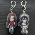BLEACH Anime Figures Kurosaki Ichigo Candice Catnipp Cosplay Acrylic Keychains Kuchiki Byakuya Character Keyring Pendant Decor. 