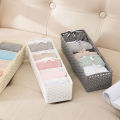【BestGO】5 Grids Wardrobe Storage Box Basket Sock Storage Box Underwear Organizer Bra Underwear Storage Box Plastic Container Organizer. 