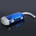 LALA 3 LED Dynamo Wind Up Flashlight Torch Light Hand Press Crank NR Camping. 