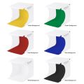 PULUZ Mini Photography Box light box for photography Includes 2 LED Light 1100 Lumens For Shooting Lighting Studio With 6 Background Color (Black, White, Yellow, Red, Green, Blue) Photo Studio Box Kit Portable Size 24 x 24 cm. 