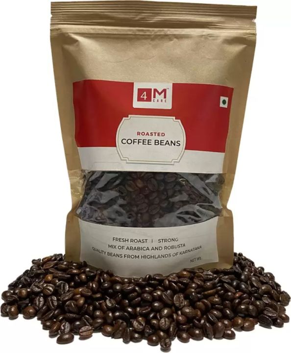 Roasted Coffee Beans 100g (Mix of Arabica & Robusta) Coffee Beans  100gm