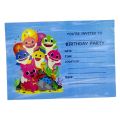 Baby Shark Invitation Cards - 4 Inch By 3 Inch - Invitation Cards - Baby Shark Theme - Multicolors - Girls - Pack Of 8. 