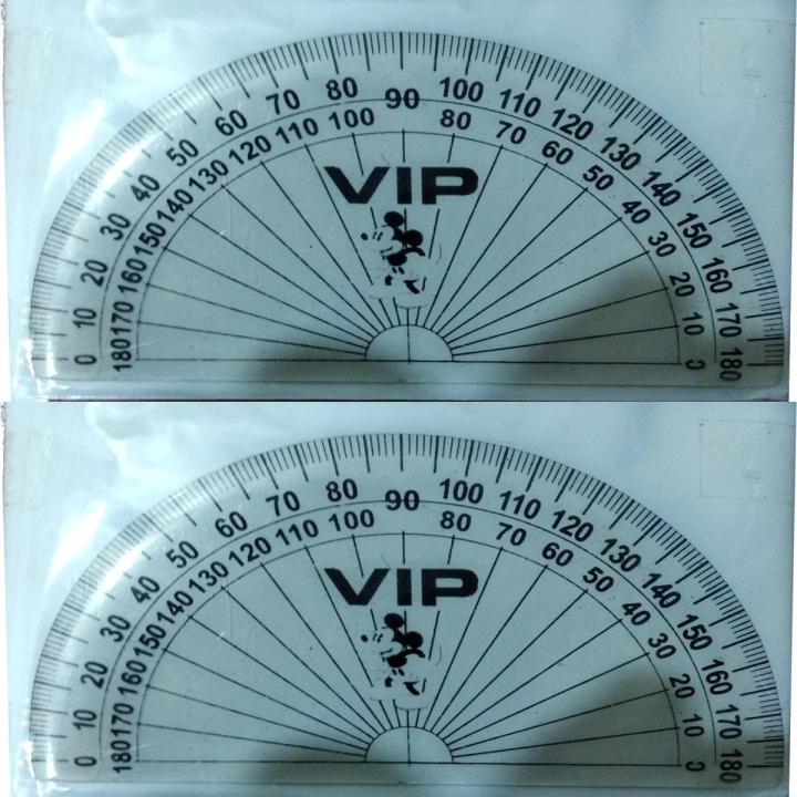 Student Geometry / D / Mathematical D / Protractor /Plastic Protractor 180 Degree Transparent D (2 Pcs)