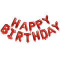 Happy Birthday Balloons Banner - Aluminum Foil Balloons 3D Letters Banners Sign for Kids and Adults Birthday Party Supplies and Background Decoration. 