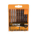 Hoteche 10 Pcs Jigsaw Blade Set T-SHANK TYPE. 